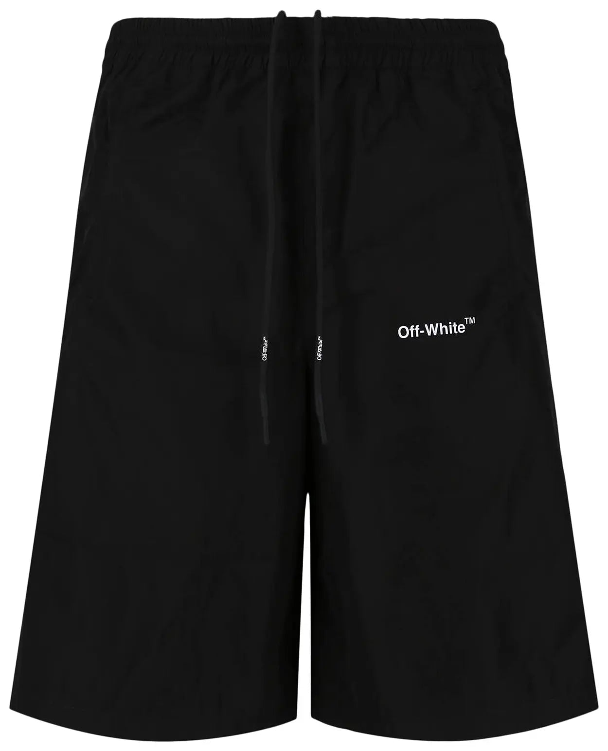 Off-White Diag Outline Track Shorts in Black