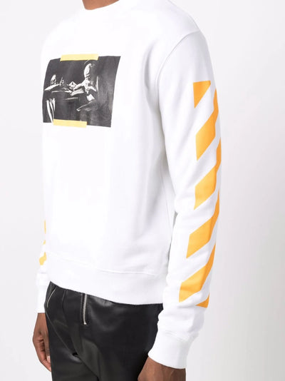 Off-White Caravaggio Painting Sweatshirt in White