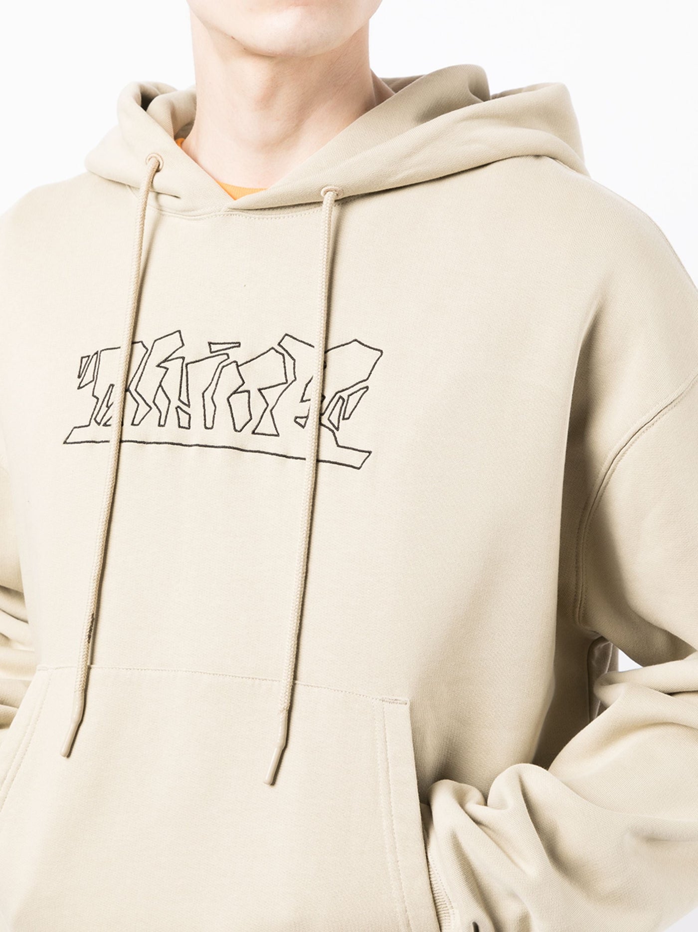 Off-White Figure of Speech Over Hoodie in Beige