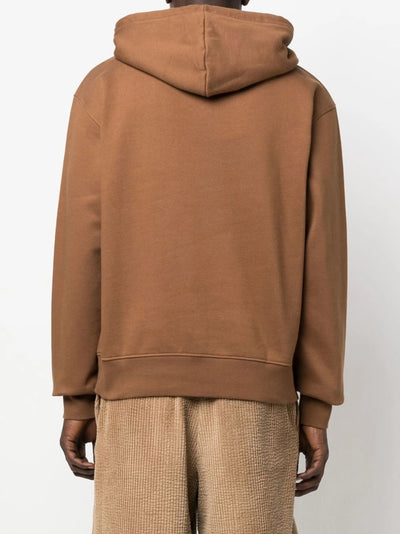 Jacquemus Le Sweatshirt Brodé Embroidered Hoodie in Brown
