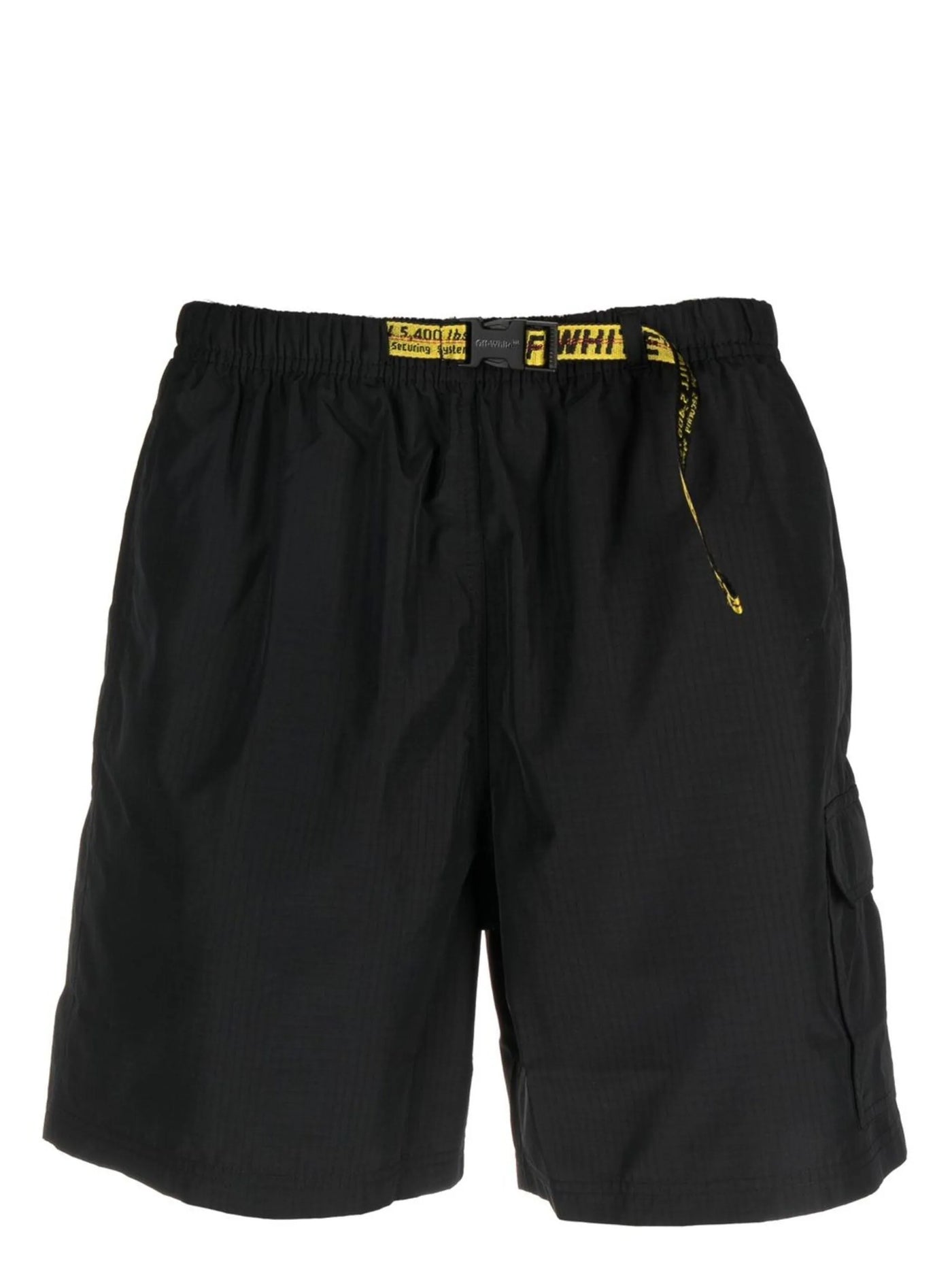 Off-White Industrial-strap Swim Shorts Black