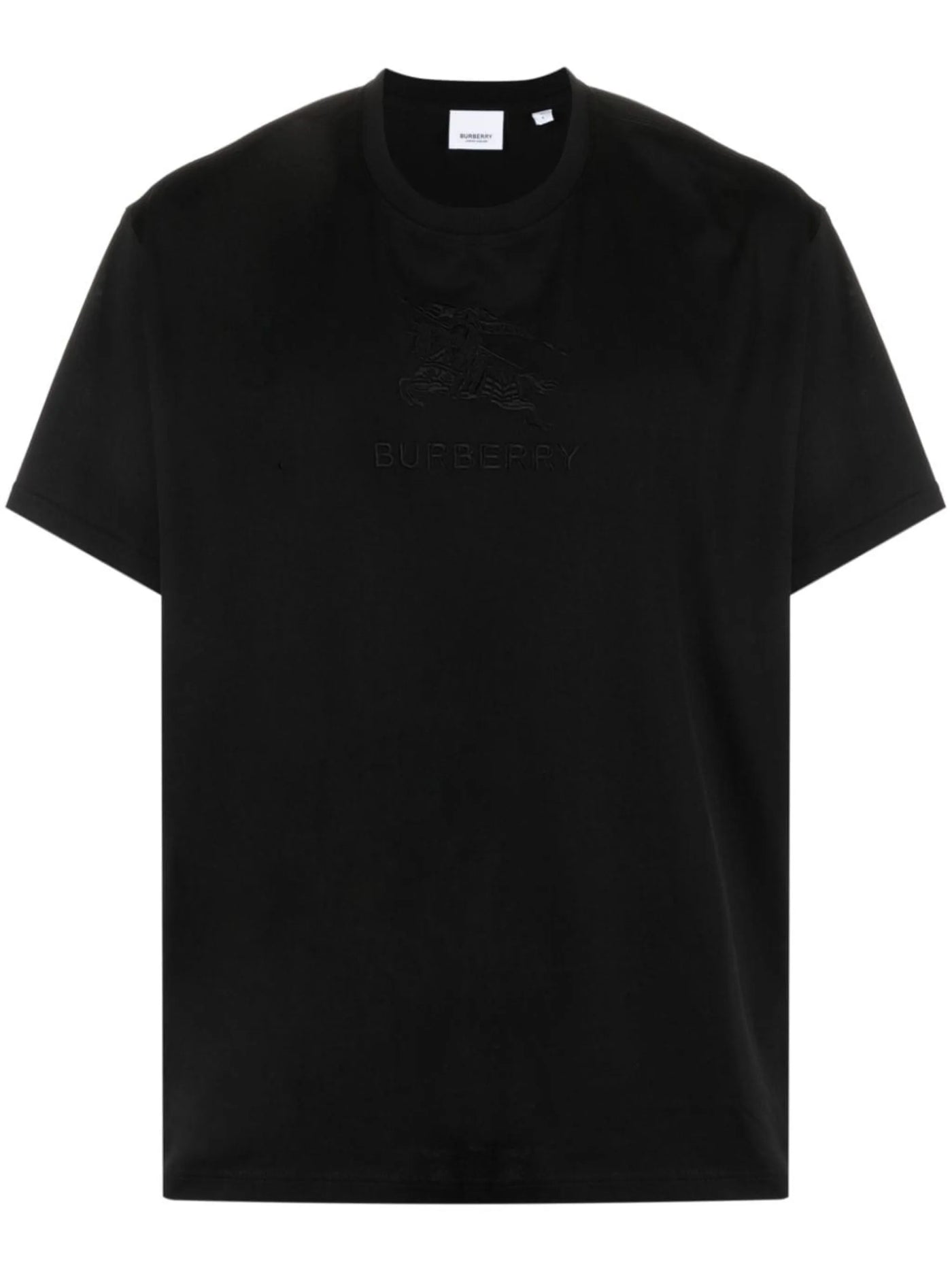 Burberry EKD Logo Embroidered T-Shirt in Black