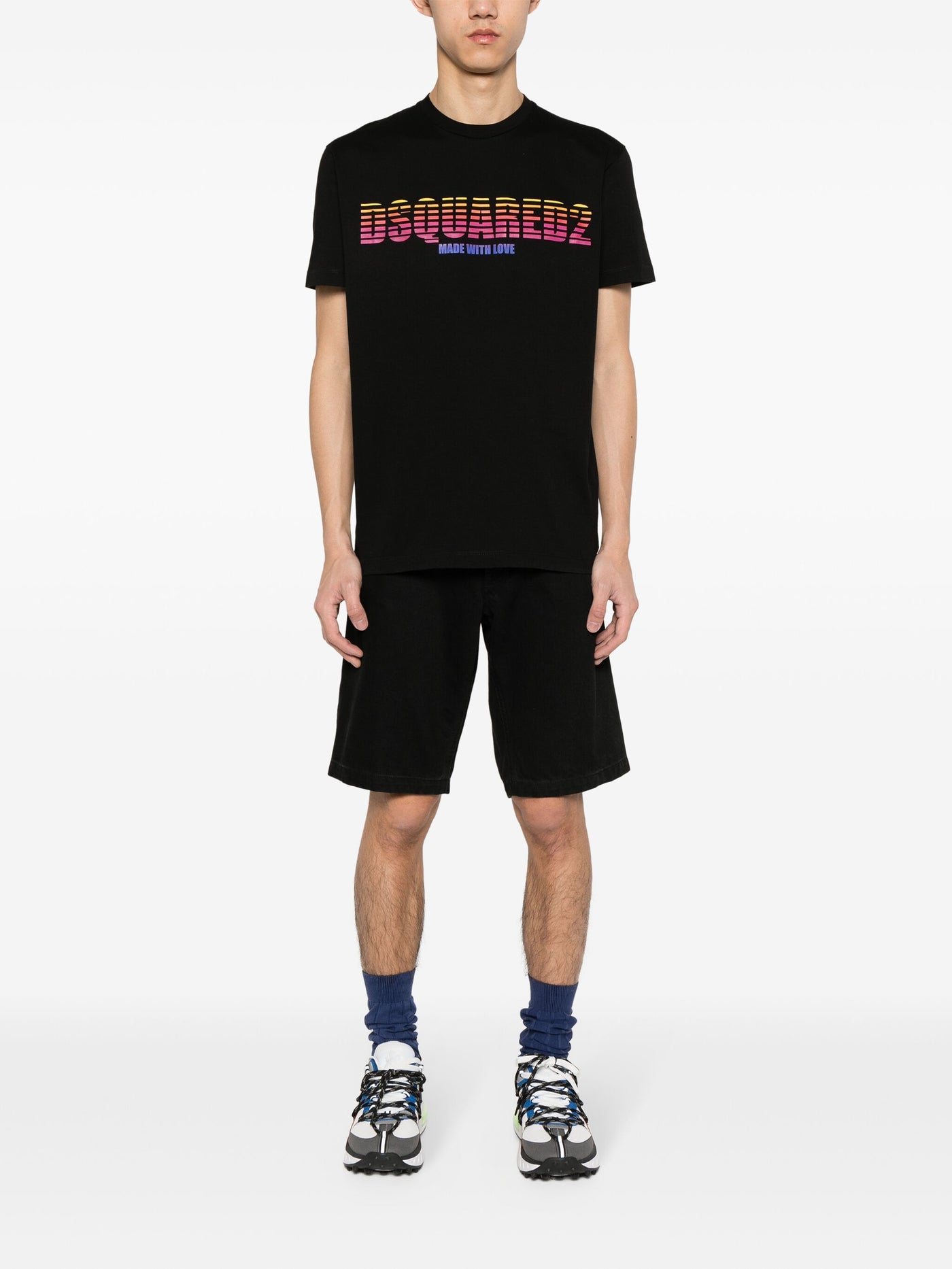 Dsquared2 Made with Love Printed Black T-Shirt