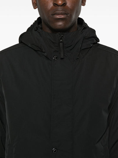 Stone Island Micro Twill with Primaloft Insulation Coat in Black