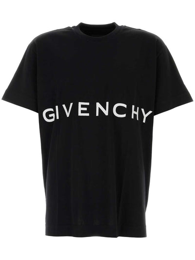 Givenchy 4G Embroidered Logo Printed Oversized T-Shirt in Black