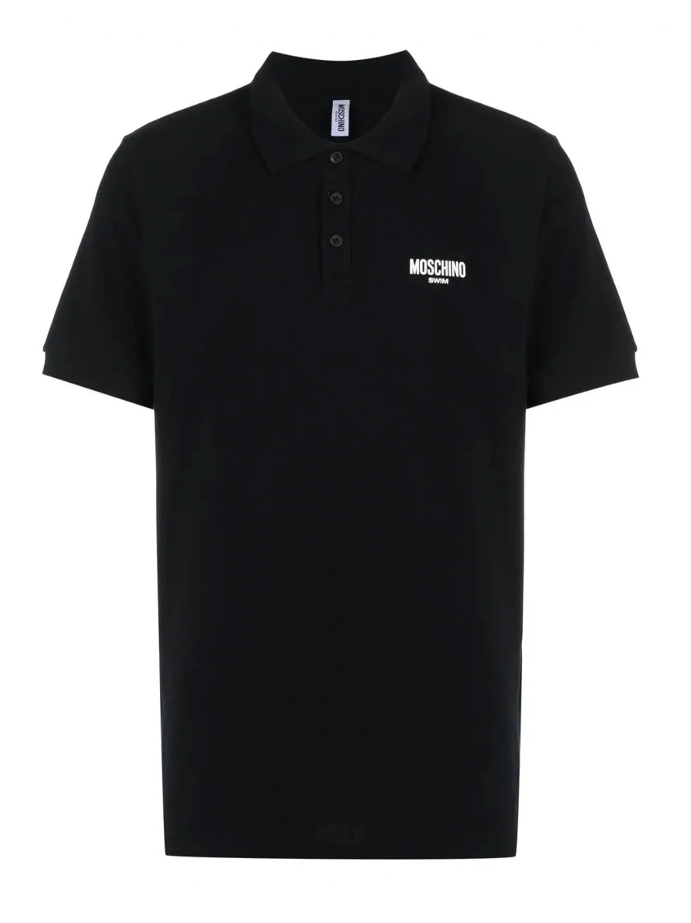 Moschino Swim Small Logo Black Polo