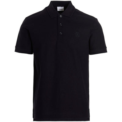 Burberry Branded Circle Logo Navy Polo Shirt
