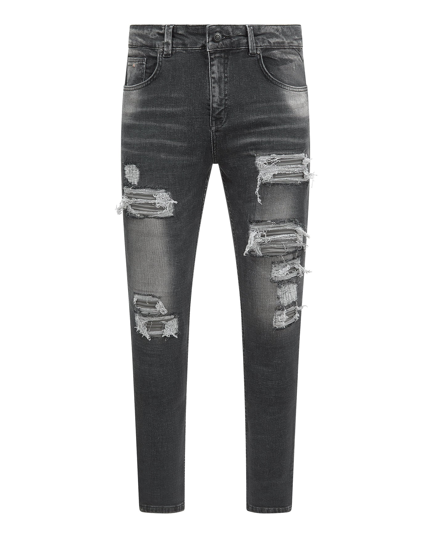 Magiri Nanterre Distressed Ripped Jeans in Grey