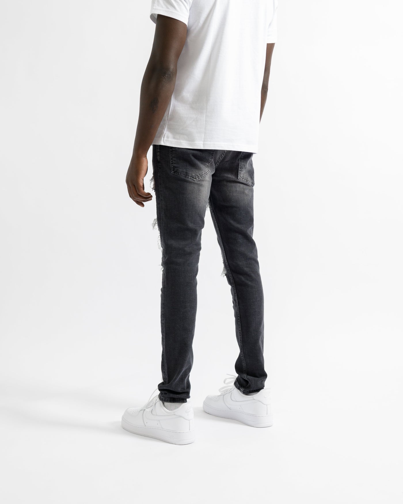 Magiri Nanterre Distressed Ripped Jeans in Grey