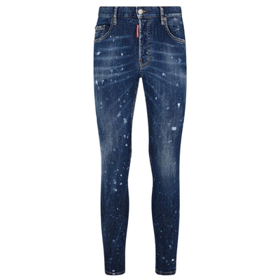 Dsquared2 Super Twinky Jean Splatter Design Blue Jeans S74Lb1437 S30805 470