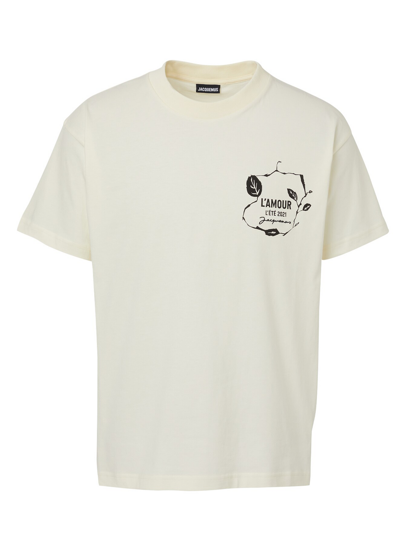 Jacquemus L'Amour Printed T-Shirt in Off White