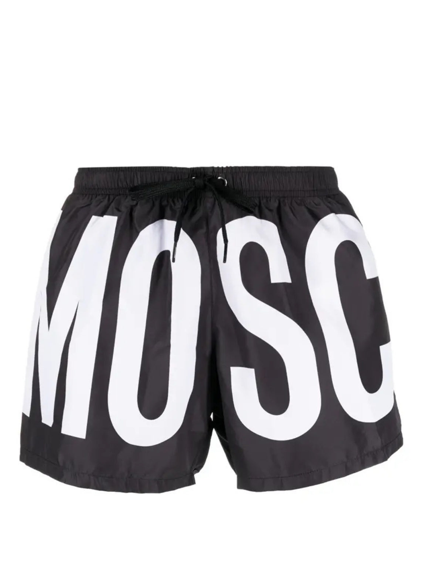 Moschino Maxi Logo Printed Black Swimshorts