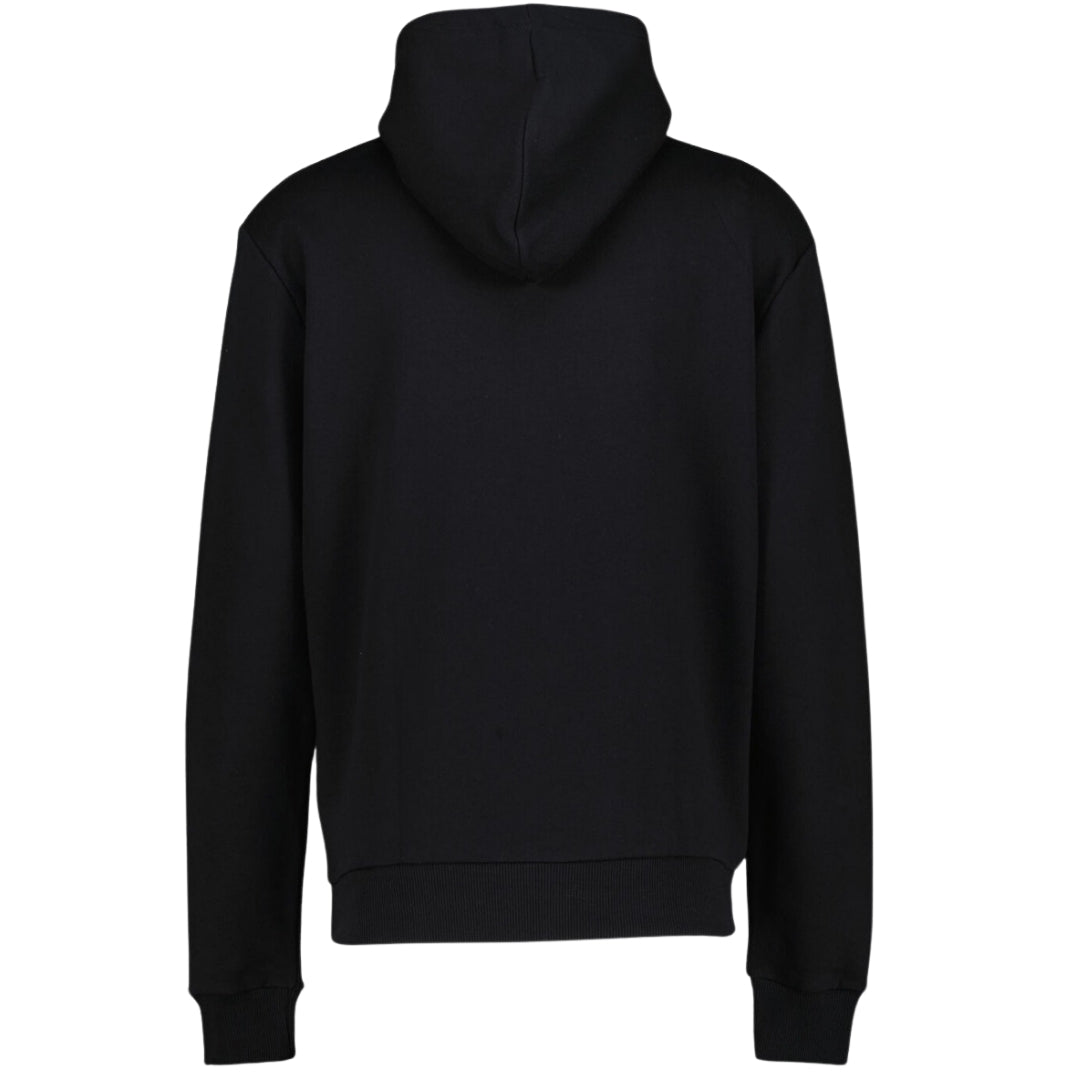 Balmain Paris Red Logo Printed Hoodie in Black