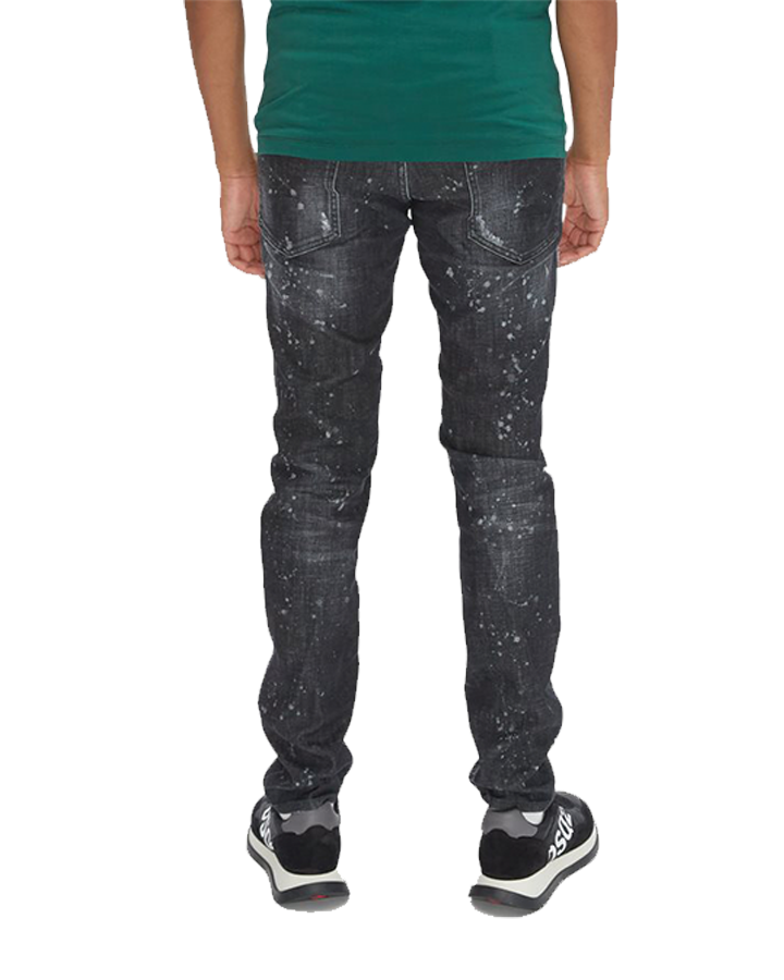 Dsquared2 Cool Guy Bleached Splatter Jeans in Black