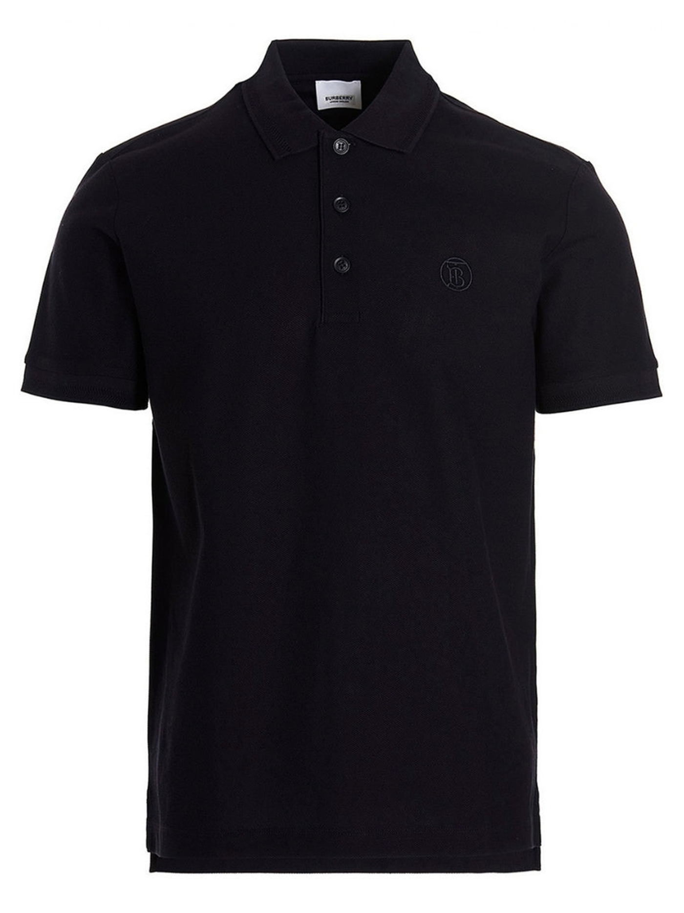 Burberry Branded Circle Logo Coal Blue Polo Shirt