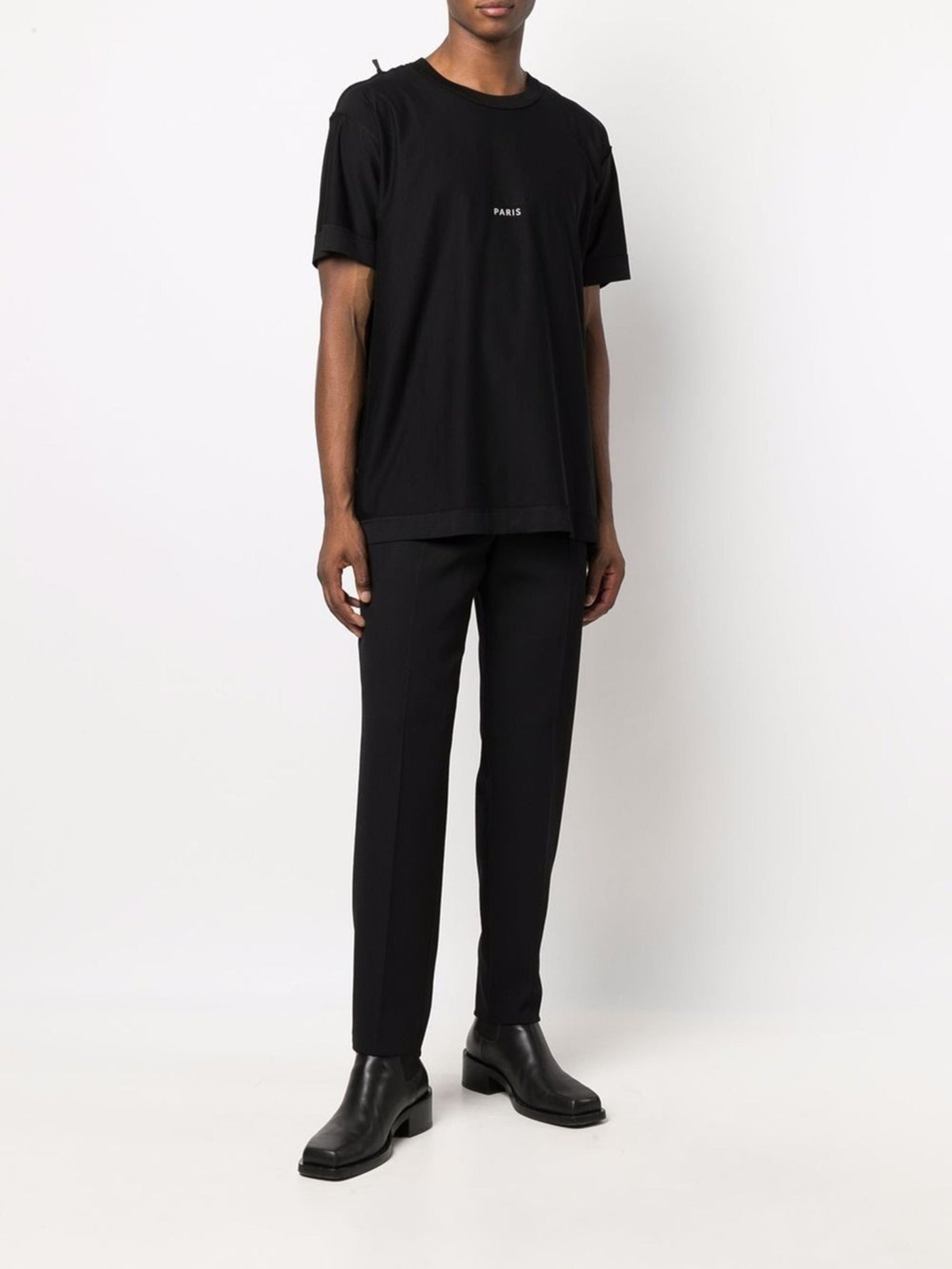 Givenchy Reverse Paris Logo Print Oversized T-Shirt in Black