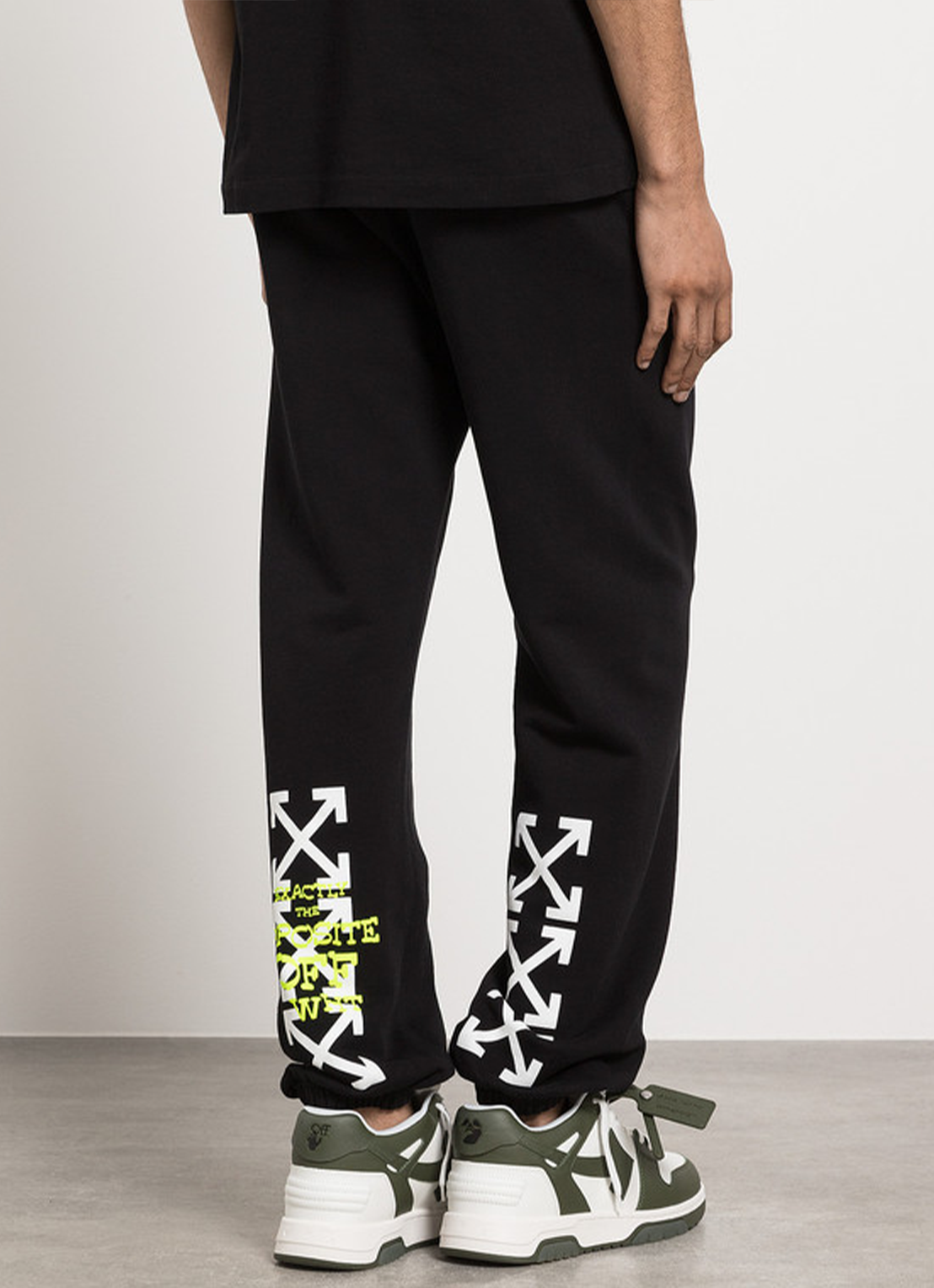 Off-White Opposite Arrows Printed Joggers in Black