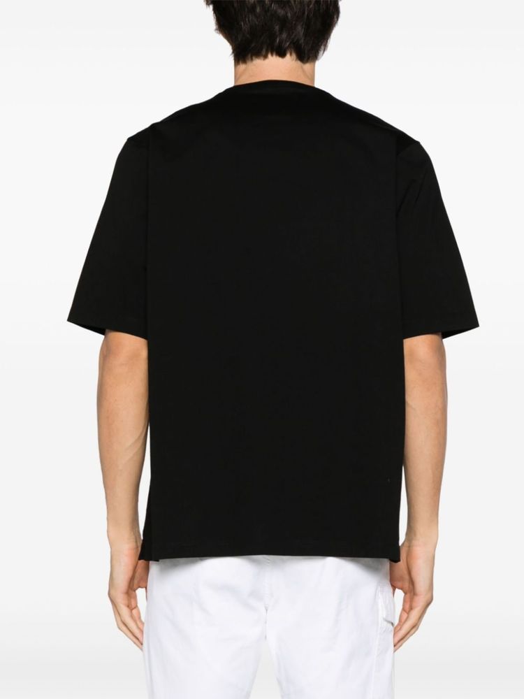 DSquared2 The Canadian Village Printed Black T-Shirt