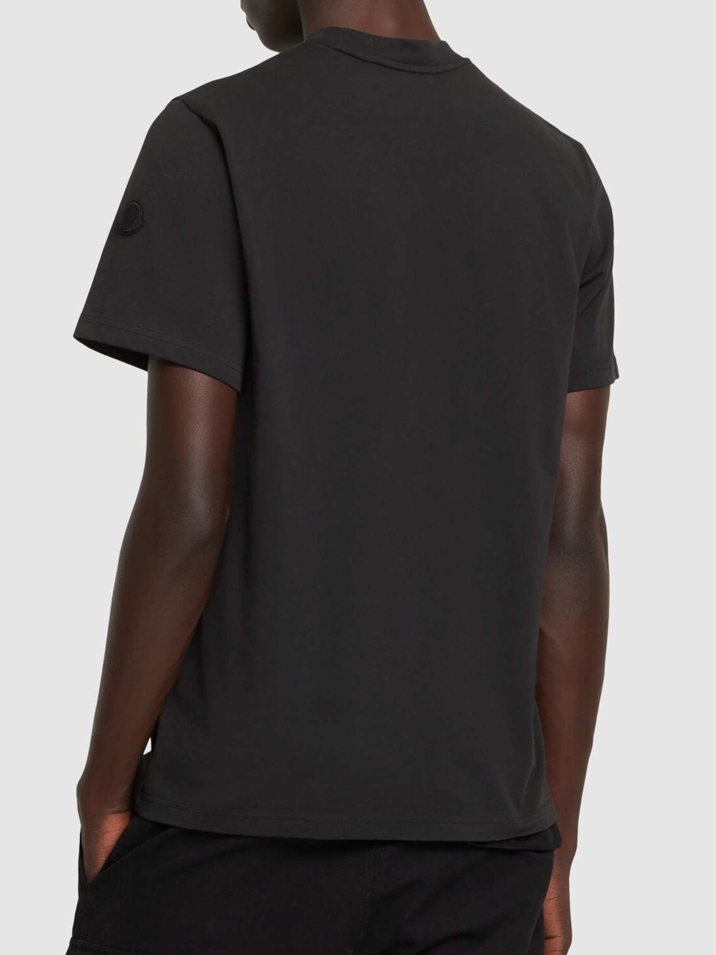 Moncler Archive Pixel Logo T-Shirt in Black