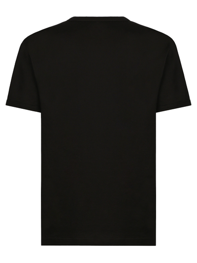 Dolce & Gabbana Black Sicily Logo Printed T-Shirt in Black