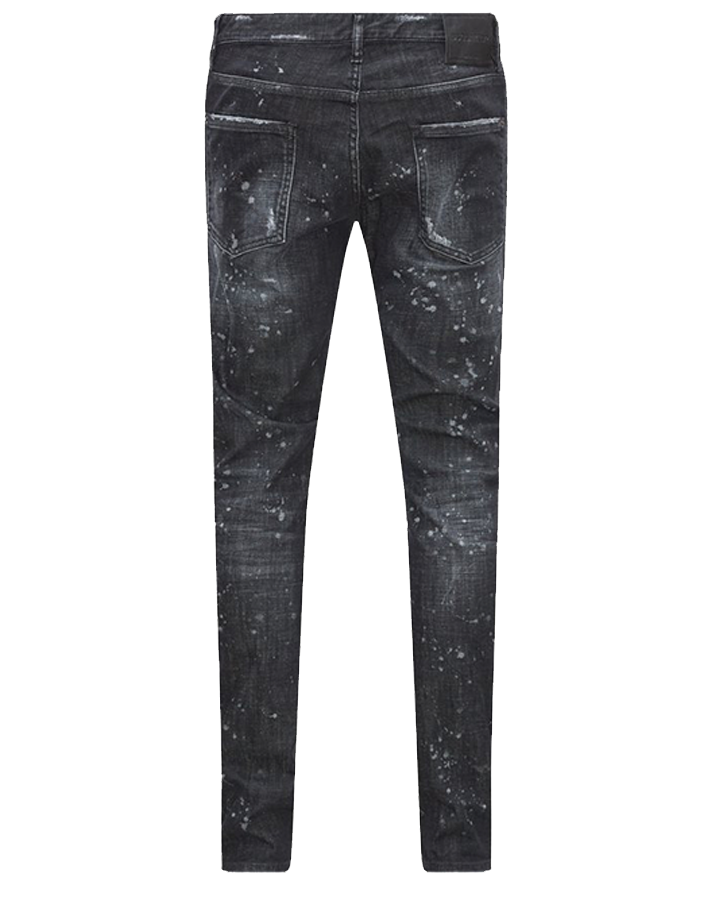 Dsquared2 Cool Guy Bleached Splatter Jeans in Black