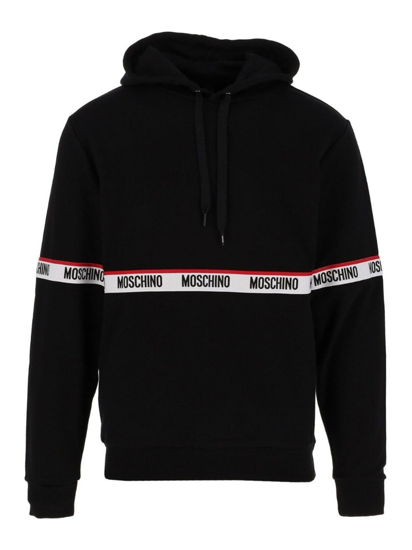 Moschino OTH Tape Logo Black Hoodie