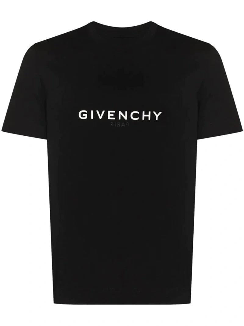 Givenchy Reverse Paris Logo Print T-Shirt in Black