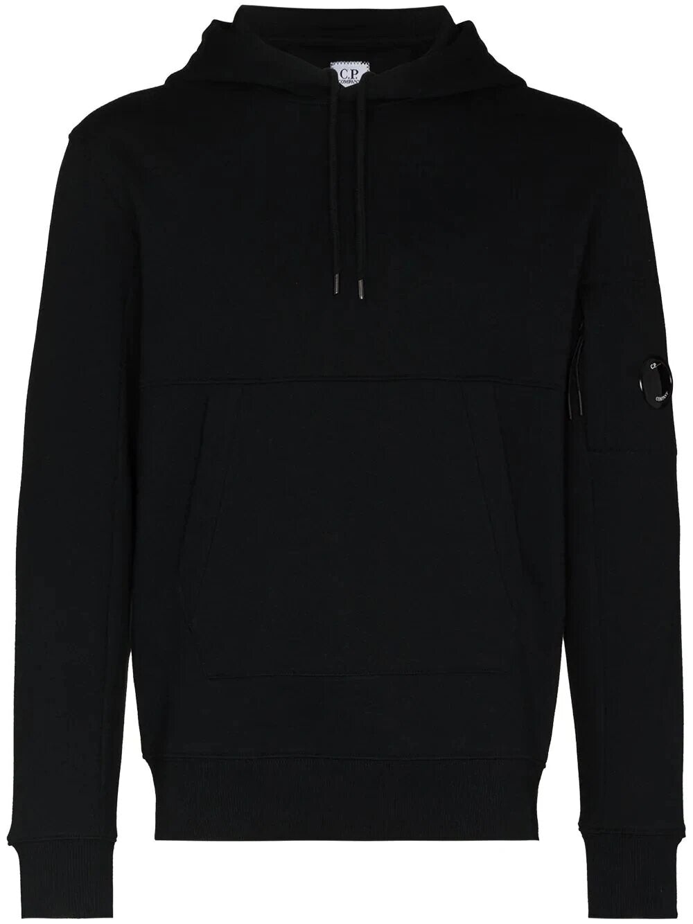 C.P. Company Logo Patch Hoodie & Joggers Tracksuit in Black