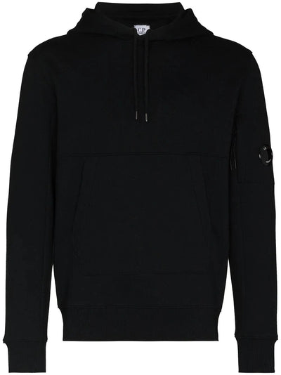 C.P. Company Logo Patch Hoodie & Joggers Tracksuit in Black