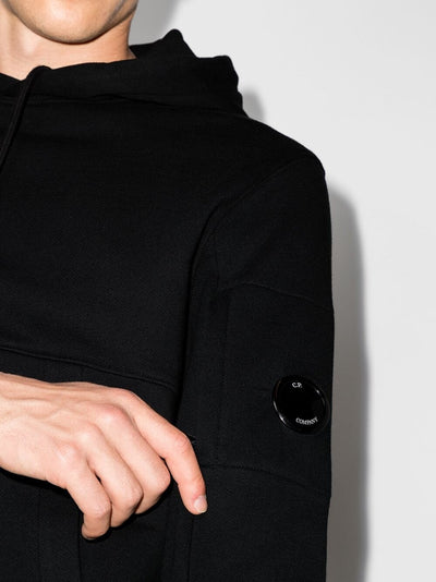 C.P. Company Logo Patch Hoodie & Joggers Tracksuit in Black
