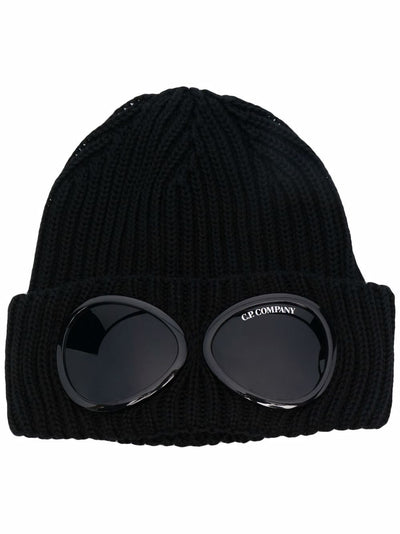 C.P. Company Logo-print Goggle Wool Beanie in Black