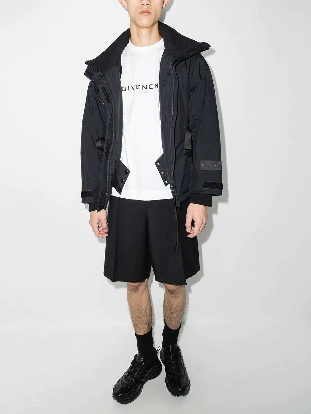 Givenchy Reverse Paris Logo Print T-Shirt in White