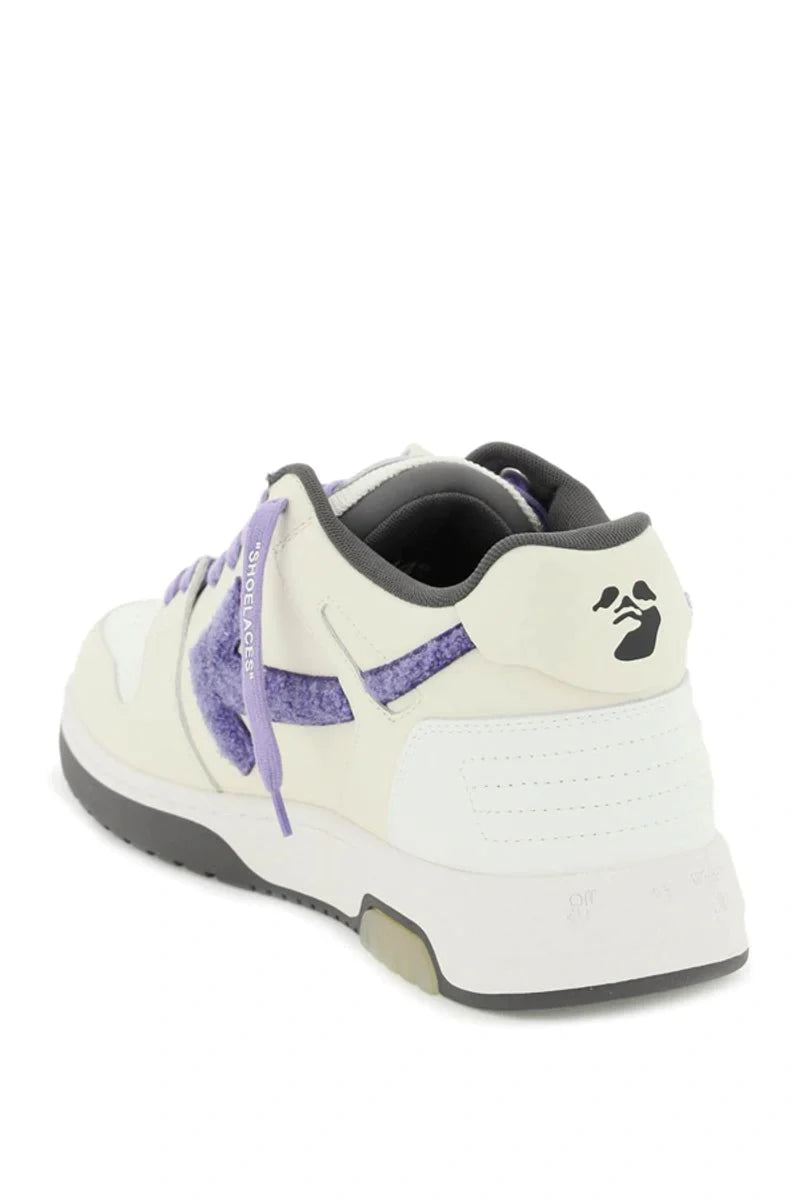 Off-White Out of Office College Trainers in Beige/Purple