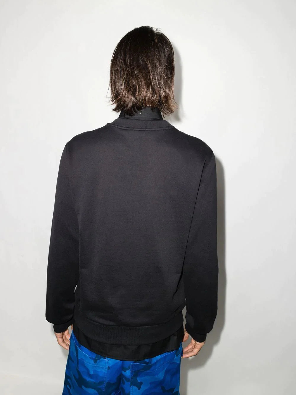 Dolce & Gabbana Jersey Sweatshirt with DG Embroidery Black