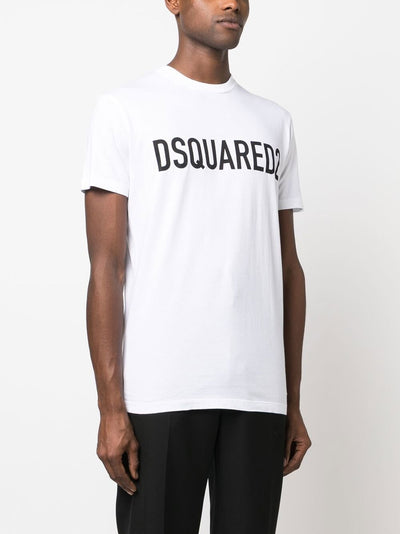 Dsquared2 Slouch Logo-print T-shirt in White