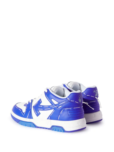 Off-White Out of Office Sartorial Stitched Leather Trainers in Blue