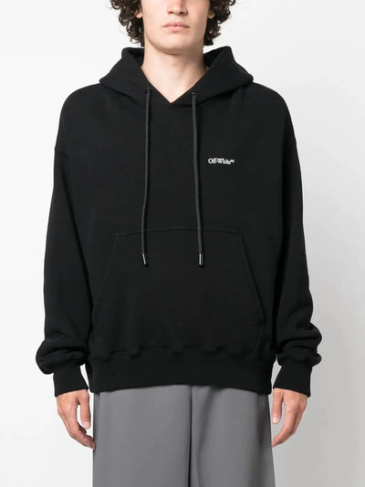 Off-White Scratch Arrow Skate Hoodie in Black