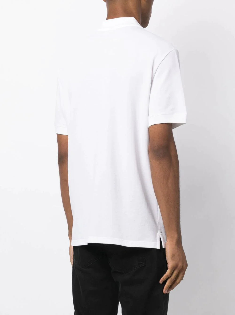 Alexander McQueen Graffiti Embroidered Logo Polo Shirt in White