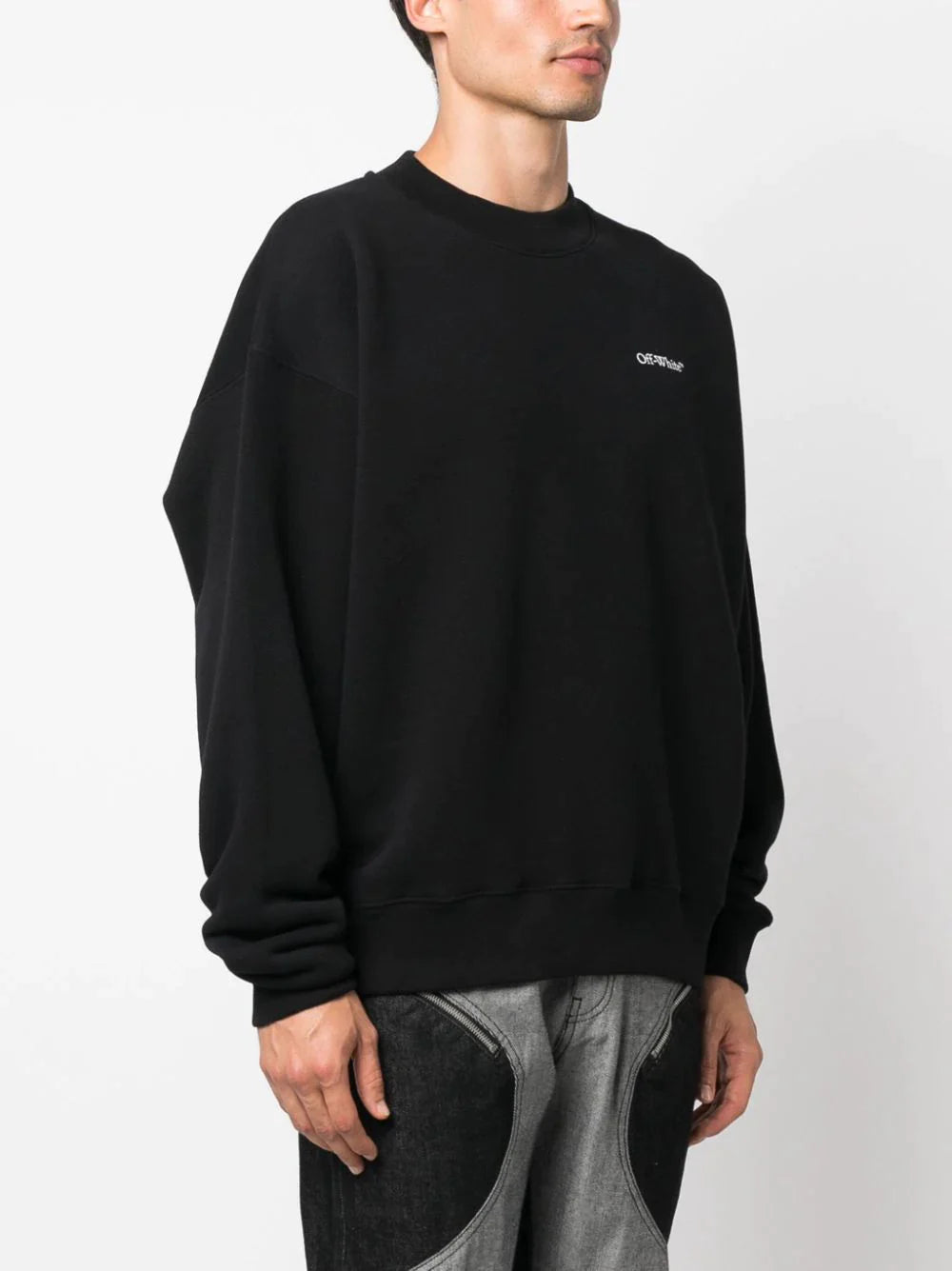 Off-White Lunar Arrow Skate Sweatshirt in Black