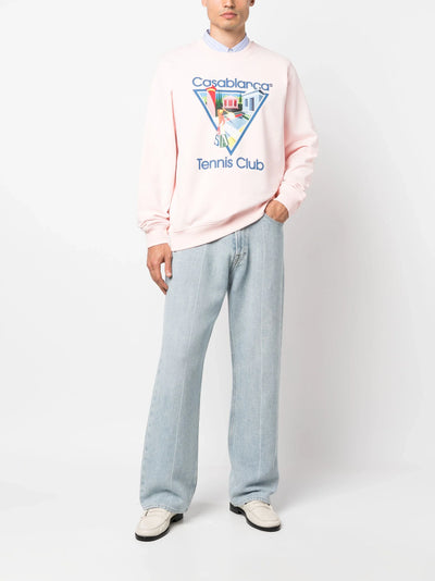 Casablanca La Joueuse Tennis Club Sweatshirt in Pink