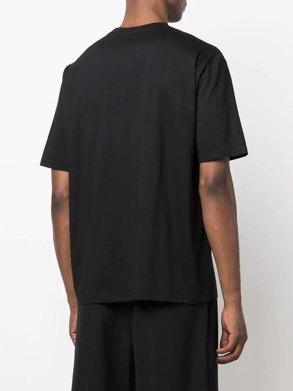 Balmain Split Textured Logo T-Shirt in Black