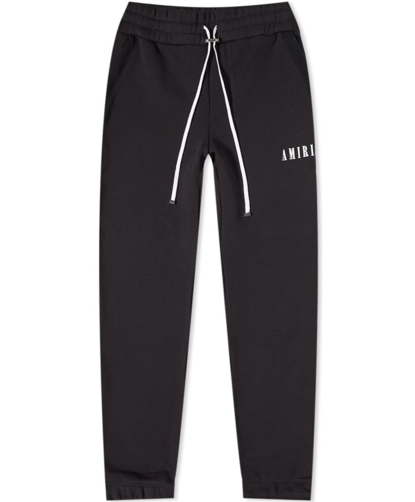 Amiri Logo Printed Drawstring Track Pant Joggers Black